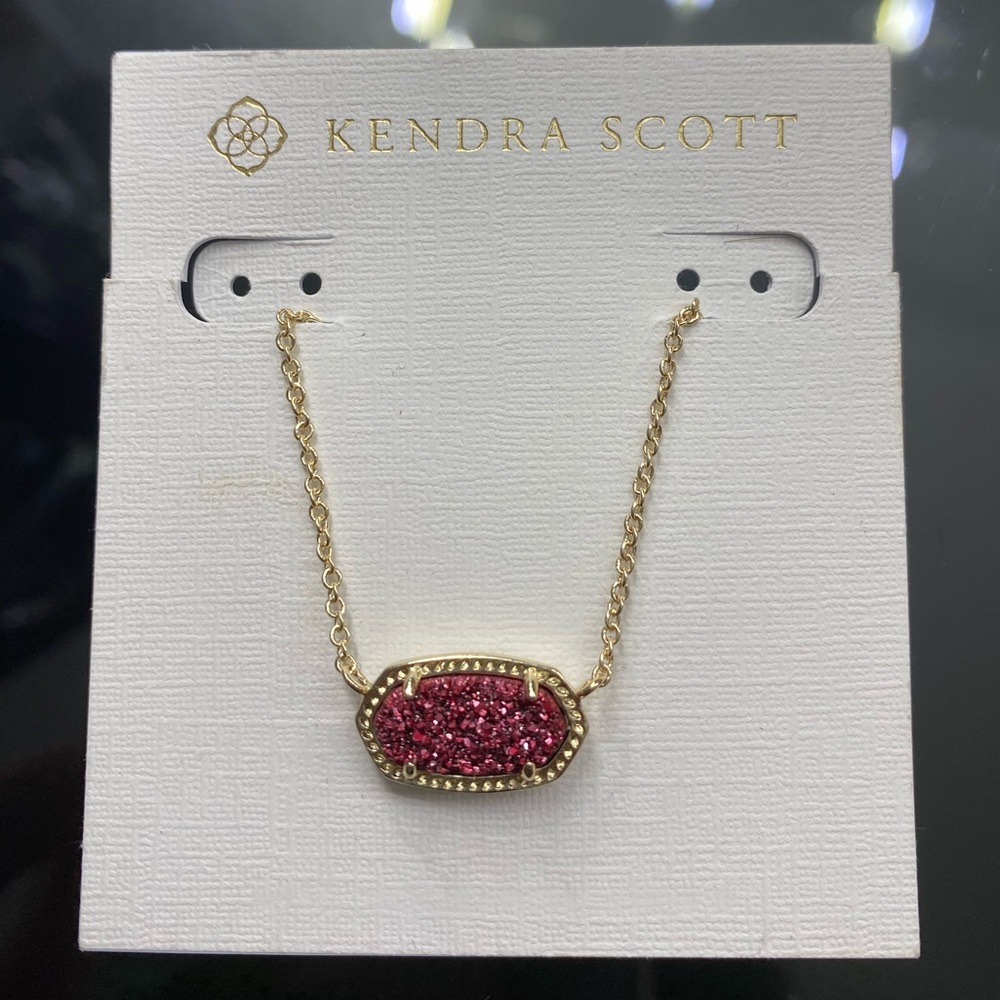 NEW Kendra Scott Elisa Necklace in Raspberry - Picture 2 of 8